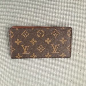 Louis Vuitton Brown Monogram Checkbook.